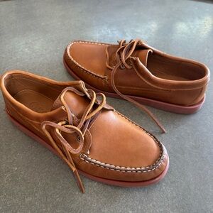 NIB Men’s Brown leather Quoddy boat shoes size 9 #preppy #leather #boatshoes